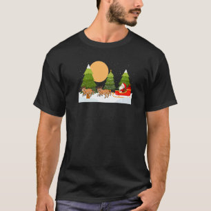 Australian Cattle Dog Reindeer Christmas Riding Sa T-Shirt