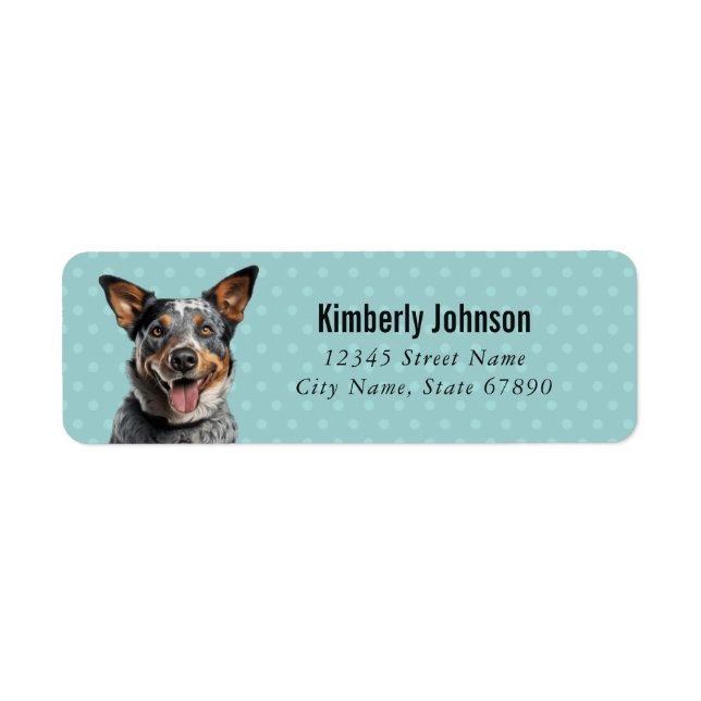 Australian Cattle Dog Return Address Labels (Front)