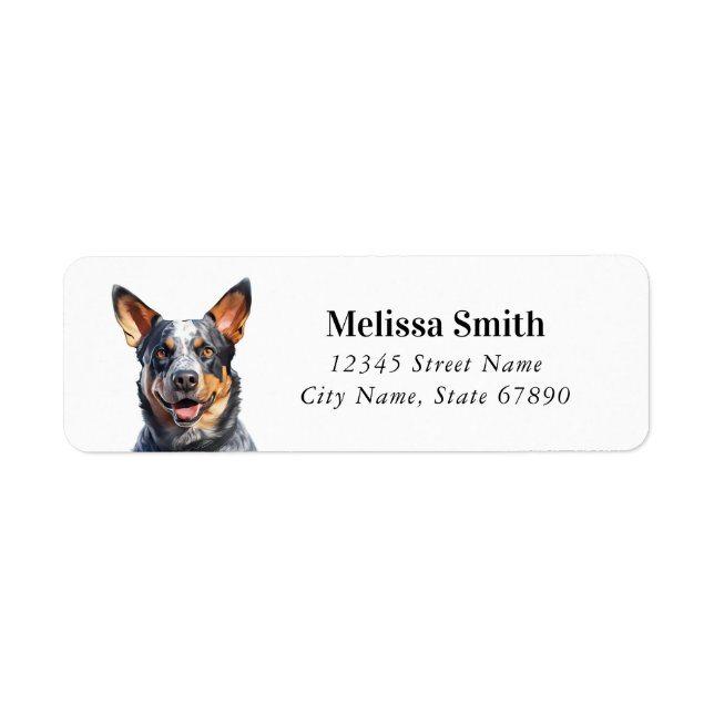 Australian Cattle Dog Return Address Labels (Front)