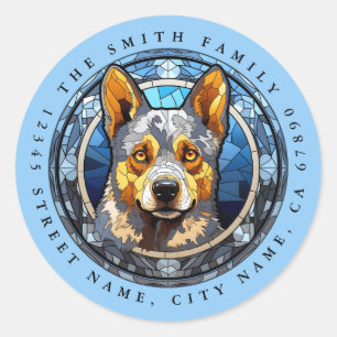 Australian Cattle Dog Round Stickers