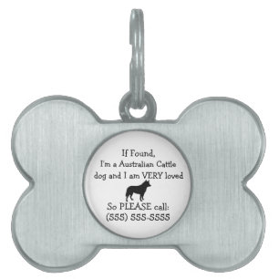 Australian Cattle Dog Safety Tag Return to Owner