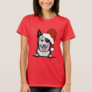 Australian Cattle Dog Santa Hat Dog Christmas T-Shirt
