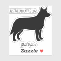 Australian Cattle Dog Silhouette Blue Heeler Vinyl
