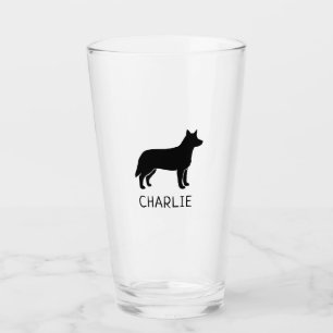 Australian Cattle Dog Silhouette Heeler Custom Glass