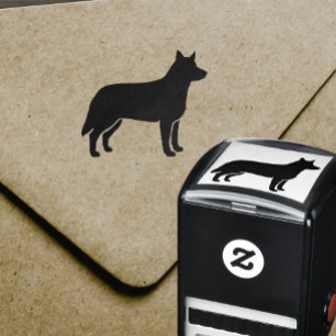 Australian Cattle Dog Silhouette Heeler Self-inking Stamp