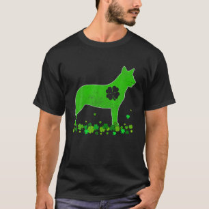 Australian Cattle Dog St. Patrick's Day Cute Shamr T-Shirt