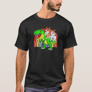 Australian Cattle Dog Unicorn Dinosaur Rex T-Shirt