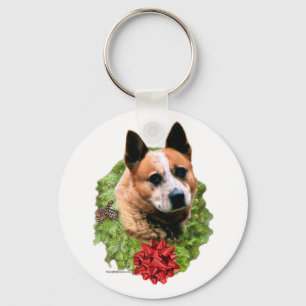Australian Cattle Dog Wreath - Keychain