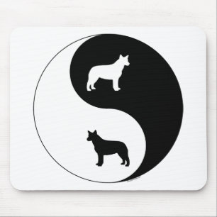 Australian Cattle Dog Yin Yang Mouse Pad