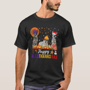Australian Cattle Hallothanksmas Halloween Thanksg T-Shirt