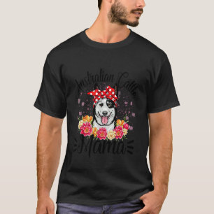 Australian Cattle Mama Florals Cute Dog Mum Mother T-Shirt