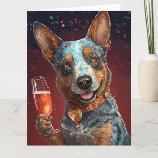 Australian Cattle New Year Card (Front)