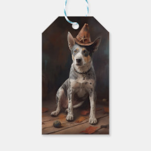Australian Cattle Pumpkins Halloween Scary Gift Tags