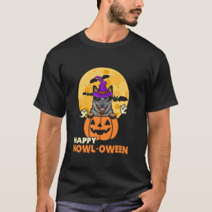 Australian Cattle Witch Dog Lover Happy Halloween  T-Shirt