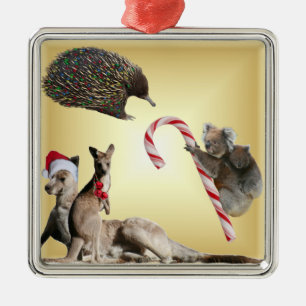 Australian Christmas Animals Metal Tree Decoration