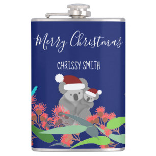 Australian Christmas Hip Flask