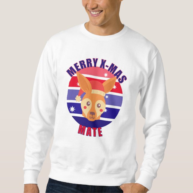 Australian Christmas Kangaroo Sweatshirt (Front)