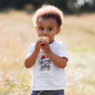 Australian Christmas Koala  Baby T-Shirt