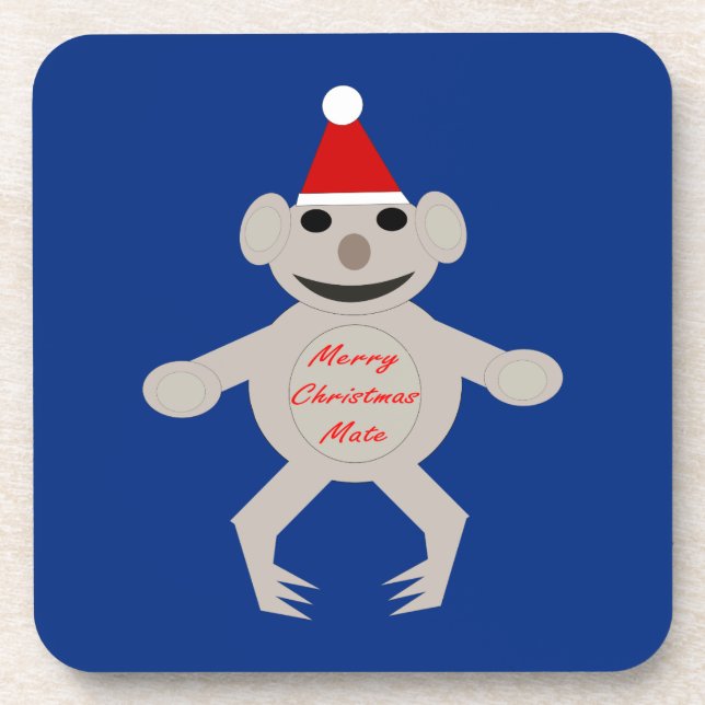 Australian Christmas Koala Bear Coasters (Front)