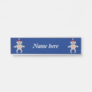 Australian Christmas Koala Bear Personalised Door Sign