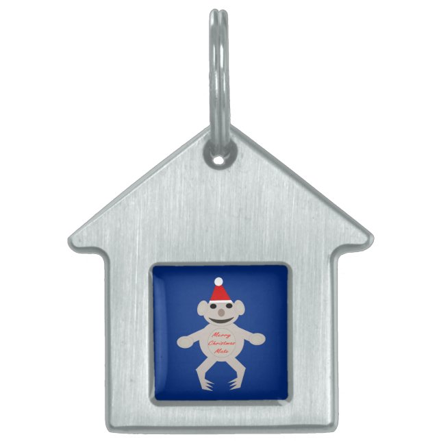 Australian Christmas Koala Bear Pet Tag (Front)