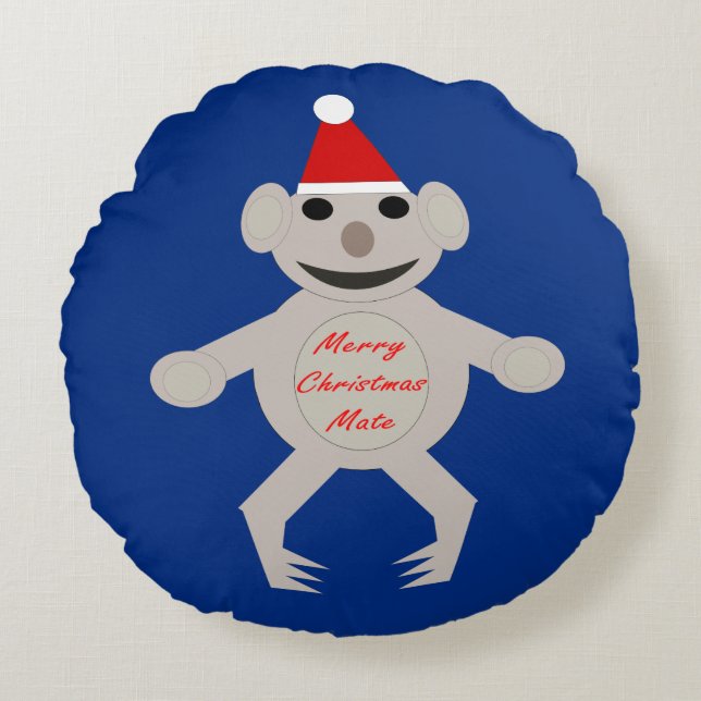 Australian Christmas Koala Bear Pillow (Front)