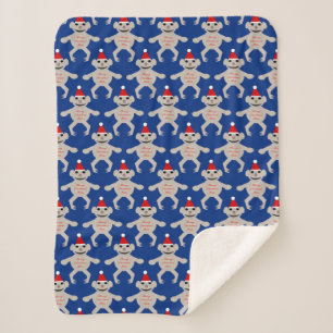 Australian Christmas Koala Bear Sherpa Blan Blanket