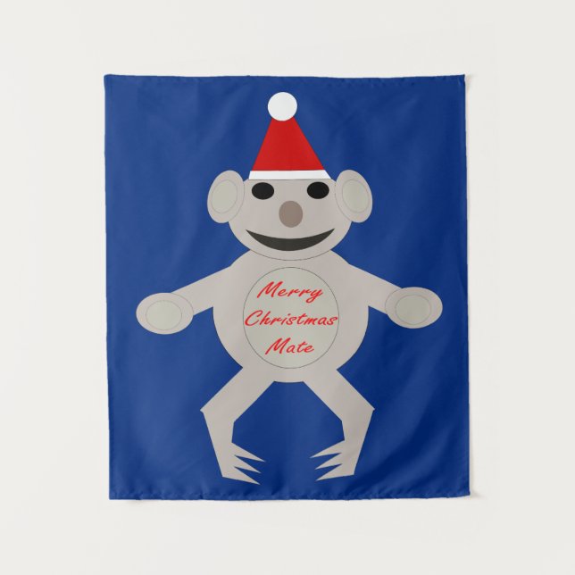 Australian Christmas Koala Bear Tapestry (Front)