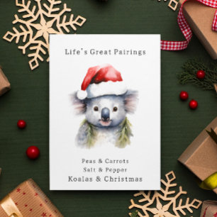 Australian Christmas Koala  Card