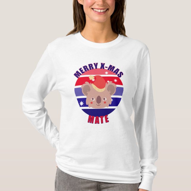 Australian Christmas Koala T-Shirt (Front)