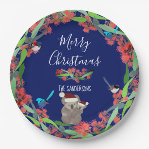 Australian Christmas Paper Plate