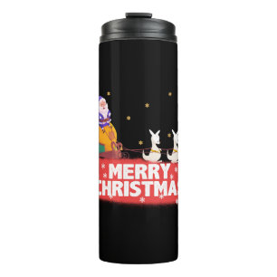 Australian Christmas, Santa Claus, beach Thermal Tumbler