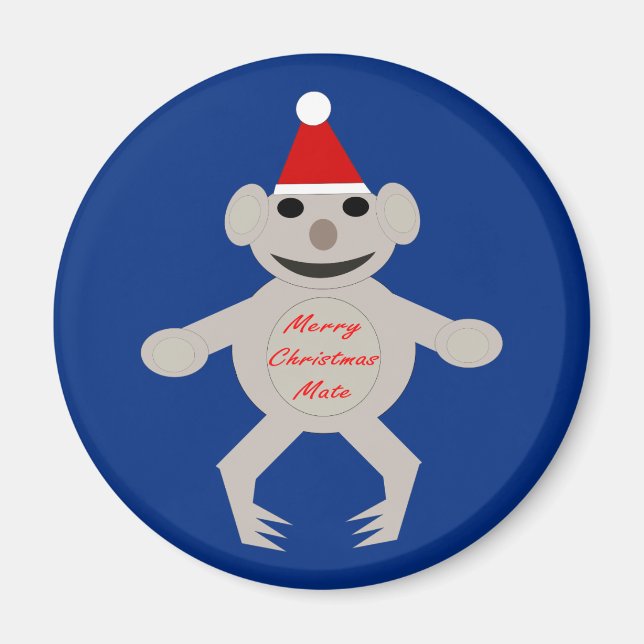 Australian Chrisytmas Koala Bear Magnet (Front)