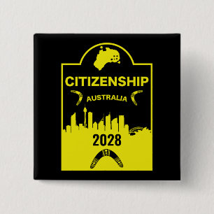 Australian Citizenship Gift 15 Cm Square Badge