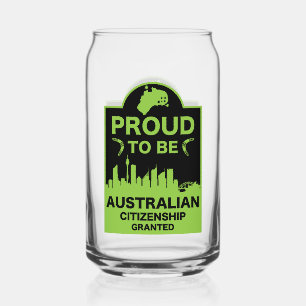 Australian Citizenship Gift Can Glass