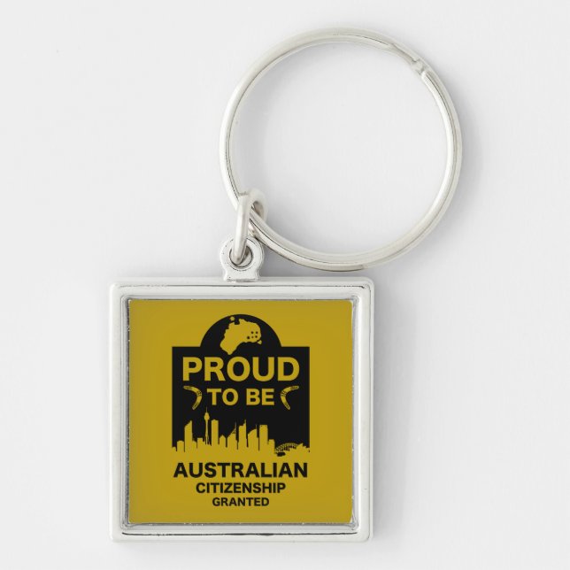 Australian Citizenship Gift Key Ring (Front)