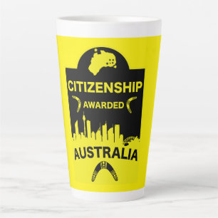 Australian Citizenship Gift Latte Mug
