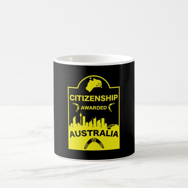 Australian Citizenship Gift Magic Mug (Center)