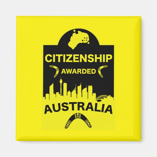 Australian Citizenship Gift Magnet (Front)