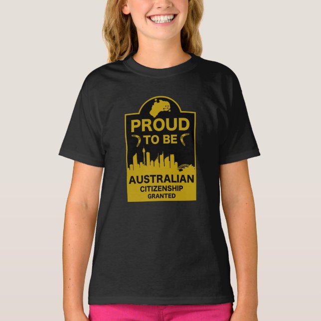 Australian Citizenship Gift T-Shirt (Front)
