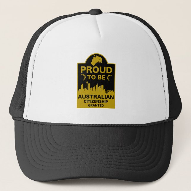 Australian Citizenship Gift Trucker Hat (Front)