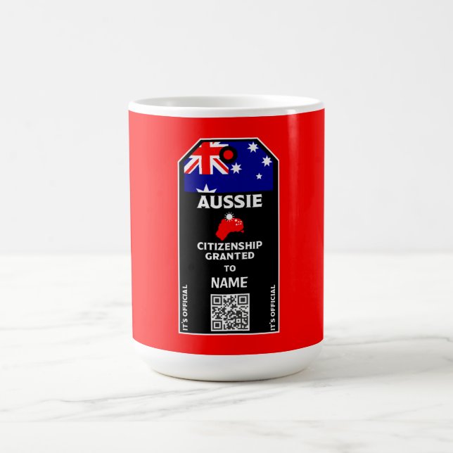 Australian Citizenship Party Congratulations   Coffee Mug (Center)