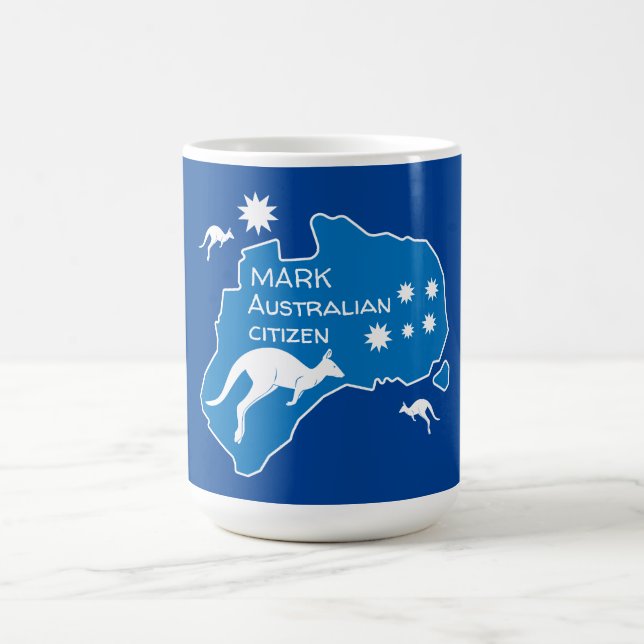 Australian Citizenship Party Gifts Magic Mug (Center)