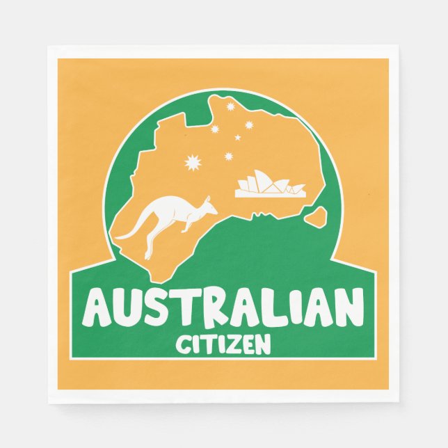 Australian Citizenship Party Gifts Napkin (Front)