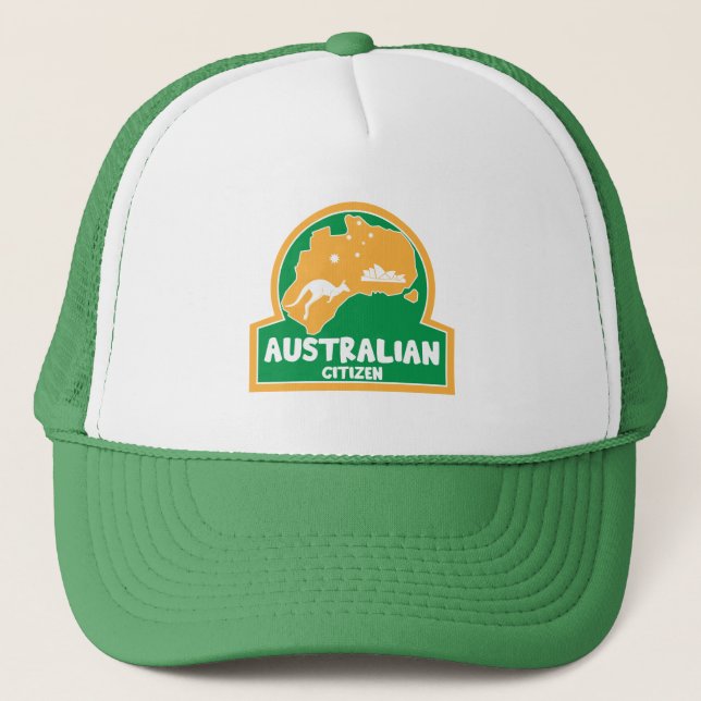 Australian Citizenship Party Gifts Trucker Hat (Front)