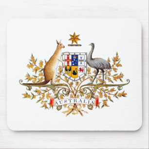 Australian coat of arms designed items mouse pad