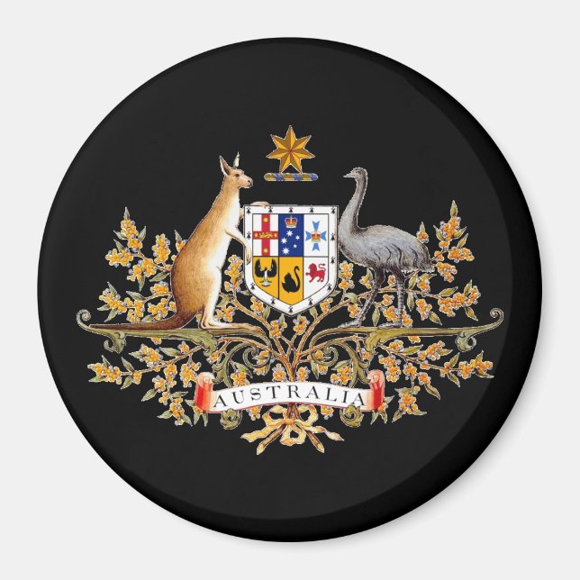 Australian Coat of Arms Magnet (Front)