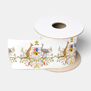 Australian Coat of Arms Satin Ribbon