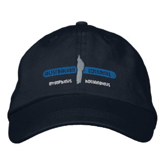 Australian Cockatiel Blue Embroidered Hat