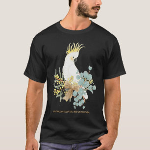 Australian Cockatoo and Wildflowers T-Shirt